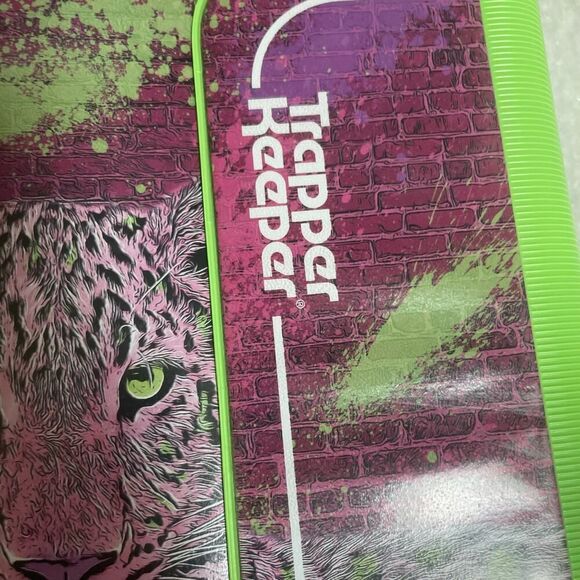 Mead Trapper Keeper Binder, 1" Round Rings, Cheetah - Picture 4 of 9